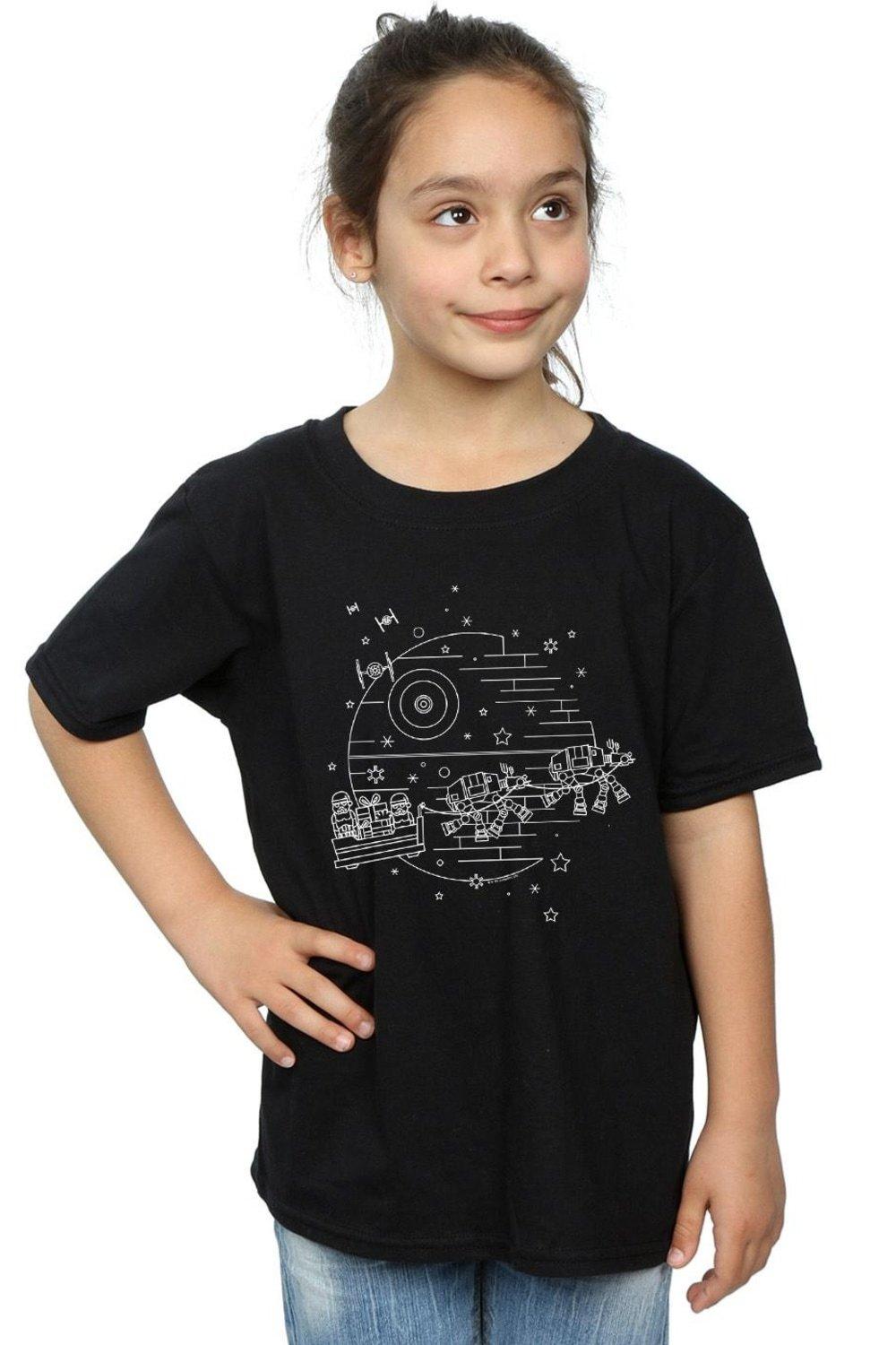 Хлопковая футболка «Звезда Смерти» Star Wars, черный