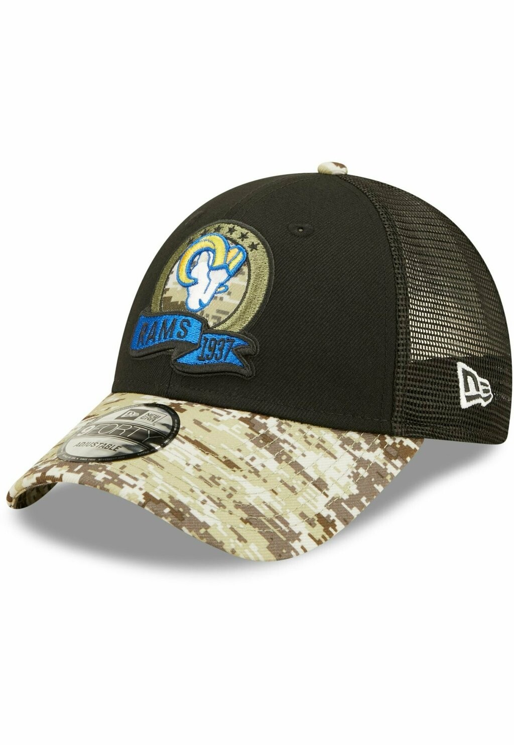 

Бейсболка FORTY SALUTE TO SERVICE LOS ANGELES RAMS New Era, цвет black