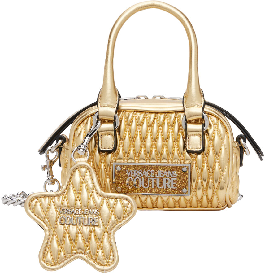 

Золотая хрустящая сумка Versace Jeans Couture