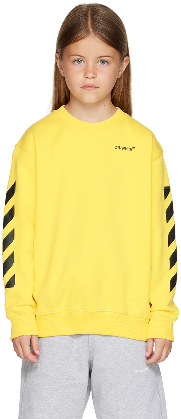 

Off-White Kids Желтый резиновый свитшот Arrow