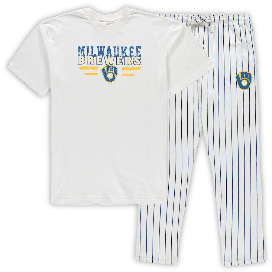

Пижамный комплект Concepts Sport Milwaukee Brewers, белый