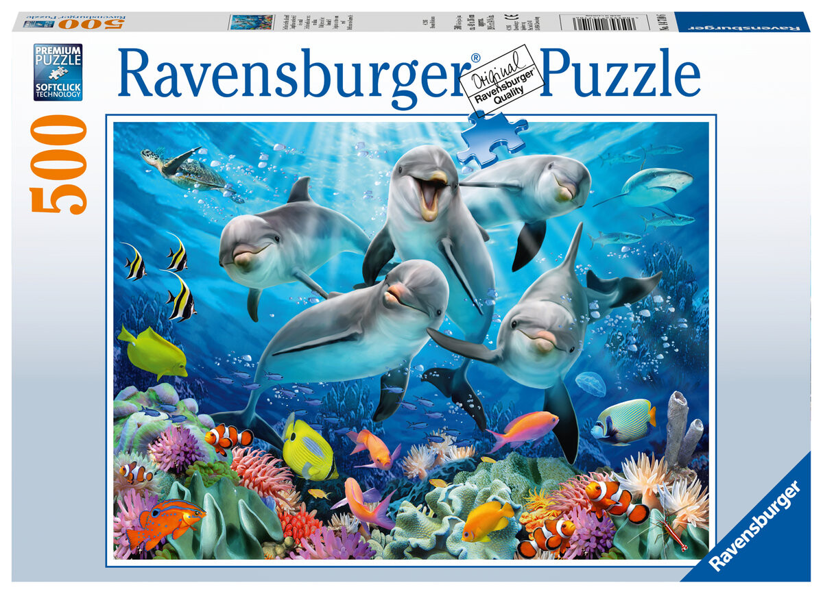 

Ravensburger, пазл, Дельфины, 500 шт.