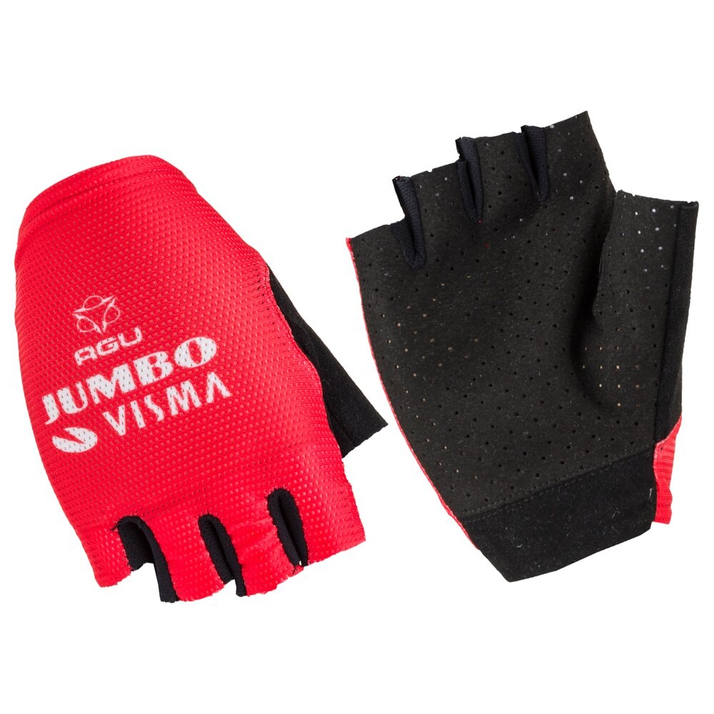 

Короткие перчатки AGU Team Jumbo-Visma 2021 Aero Short Gloves, красный