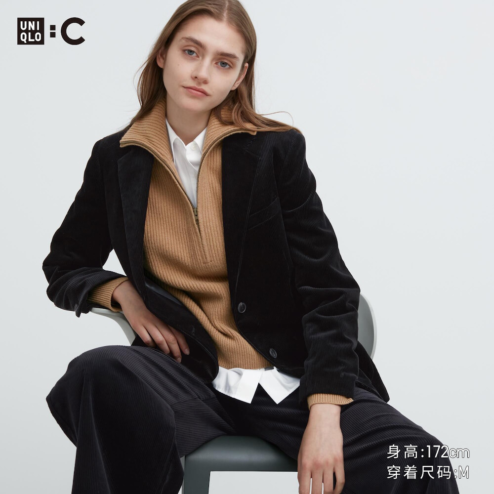 

Куртка Uniqlo вельветовая, черный
