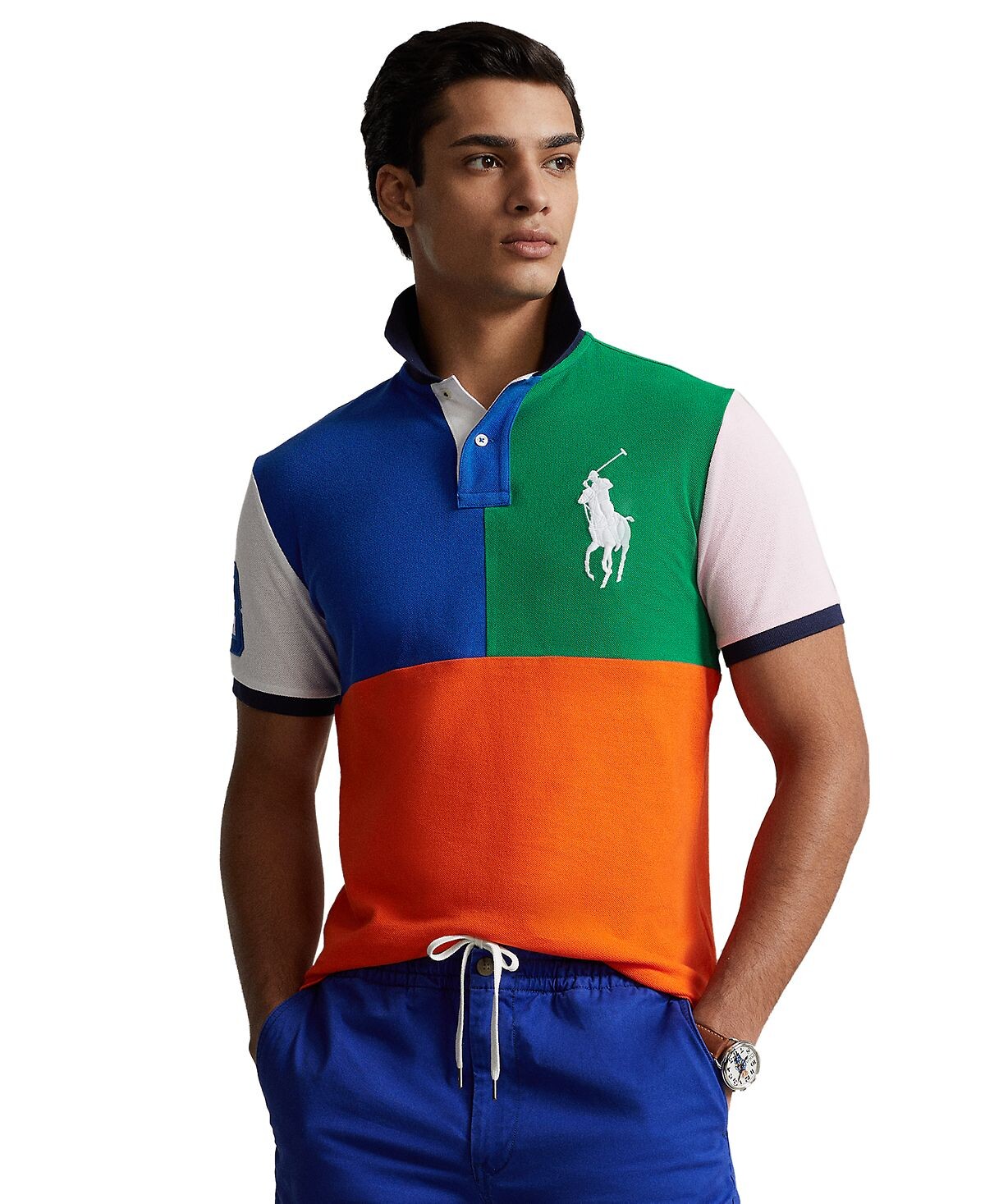 

Мужская рубашка поло Slim Fit Big Pony на заказ Polo Ralph Lauren