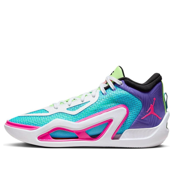 Кроссовки Air Jordan Tatum 1 PF 'Lagoon Pulse', цвет lagoon pulse/pink blast-psychic purple-white-lime glow-black style: fv0171-400 кроссовки jordan ma2 sail black lime ice white