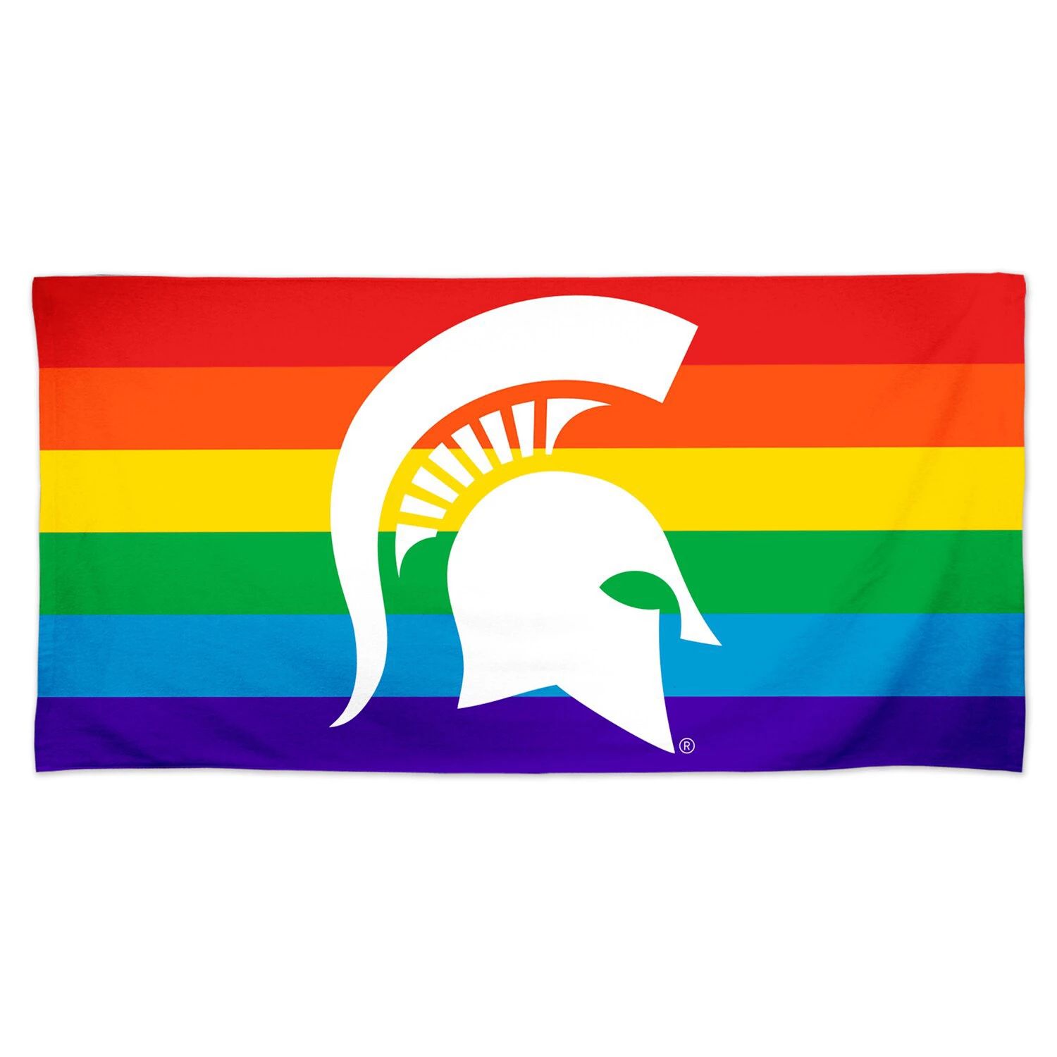 WinCraft Michigan State Spartans 30 x 60 дюймов Пляжное полотенце Pride Spectra