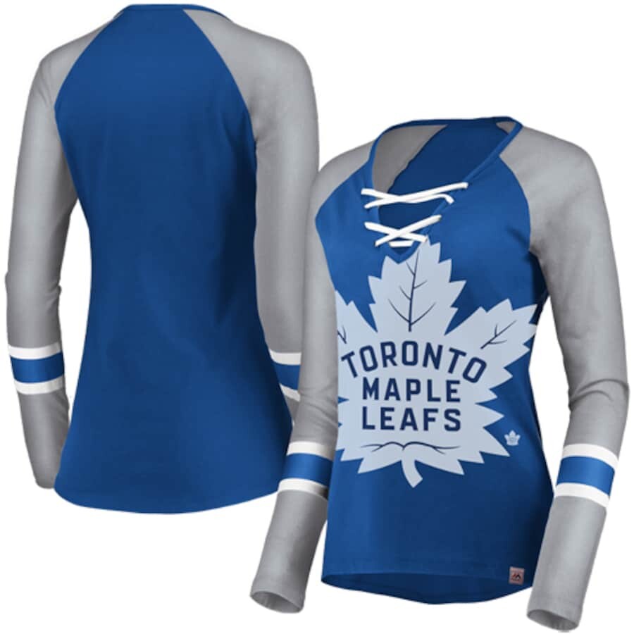 

Футболка с длинным рукавом Majestic Toronto Maple Leafs, синий