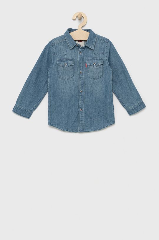 

Детская хлопковая рубашка Levi's, синий