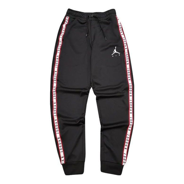 спортивные брюки men s jordan solid color logo printing lacing черный Брюки Men's Air Jordan Solid Color Logo Printing Drawstring Casual Joggers/Pants/Trousers Black, черный