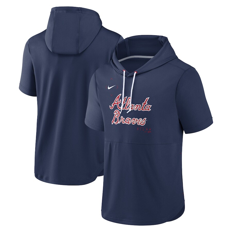 

Пуловер с капюшоном Nike Atlanta Braves, нави