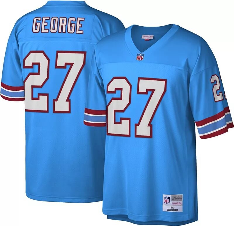 

Мужская футболка Mitchell & Ness Houston Oilers Эдди Джордж № 27, 1997 год.