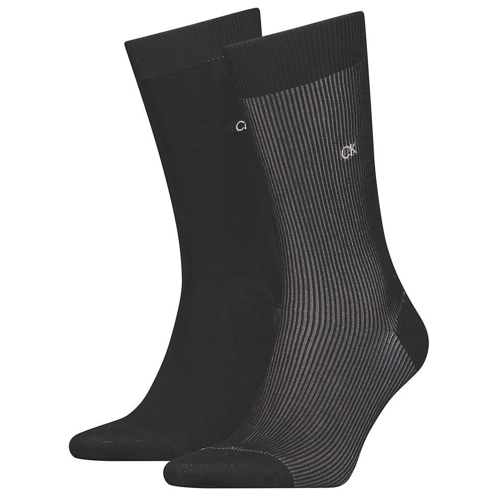 

Носки Calvin Klein Shadow Rib 2 шт, черный