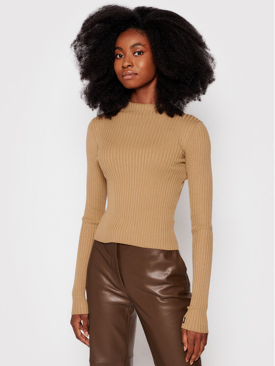 Облегающий свитер Liviana Conti, коричневый