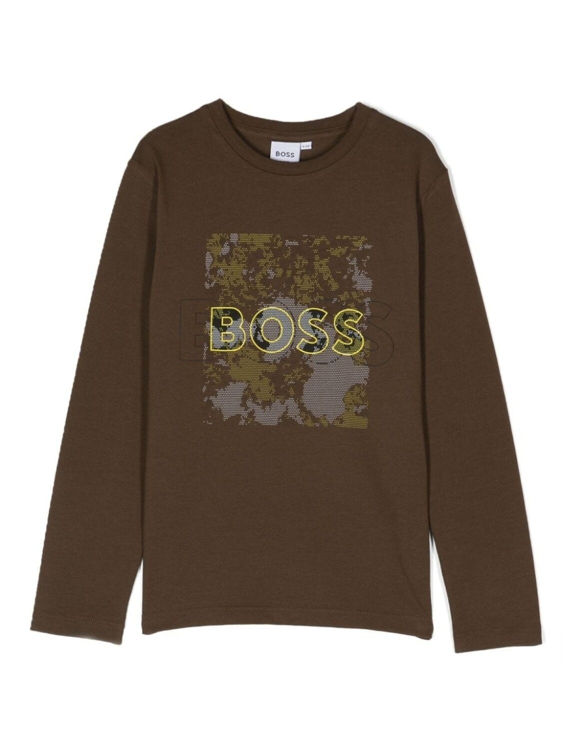 

BOSS Kidswear футболка с длинными рукавами и логотипом, синий
