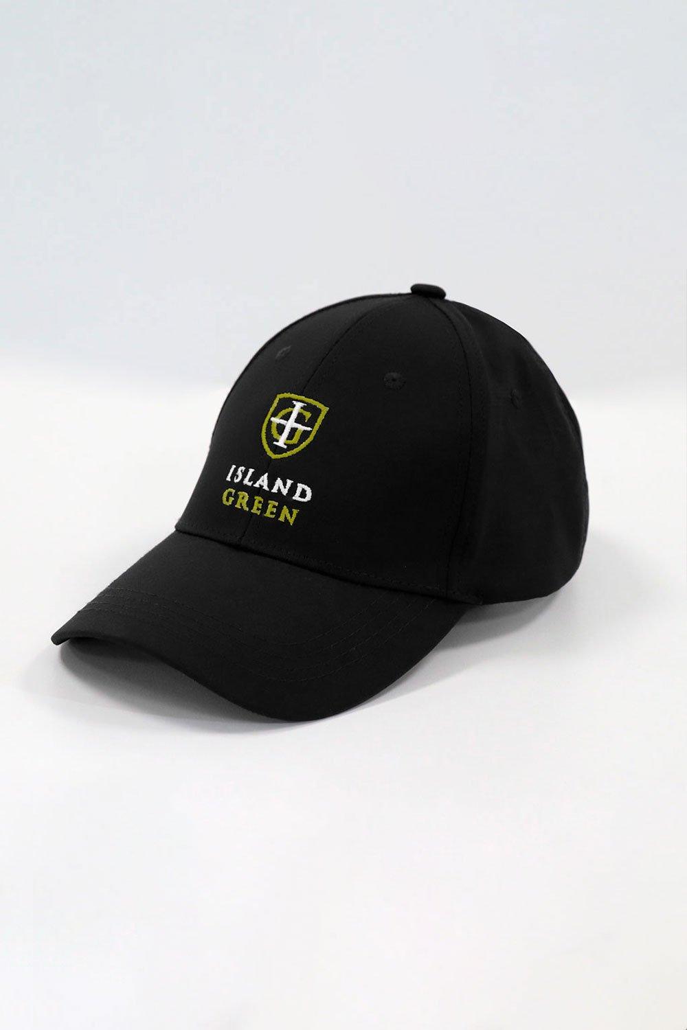Кепка для гольфа с изогнутым козырьком и логотипом Island Green, черный