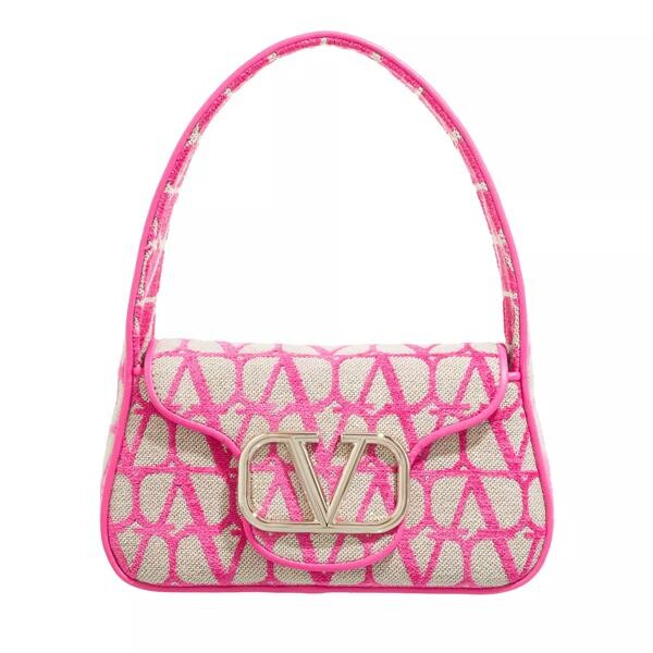 

Сумка loco medium shoulder bag natural Valentino Garavani, бежевый