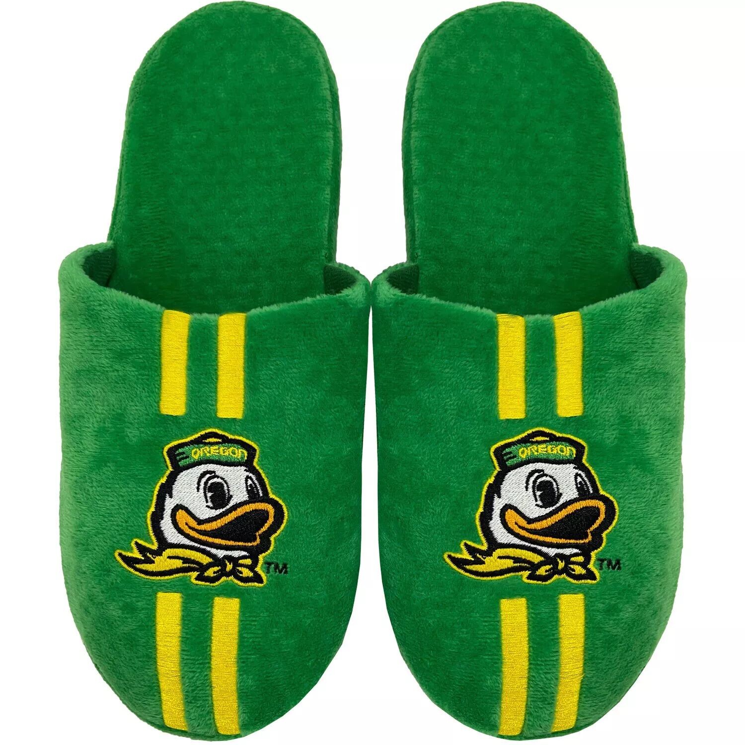 

Мужские полосатые командные тапочки FOCO Oregon Ducks