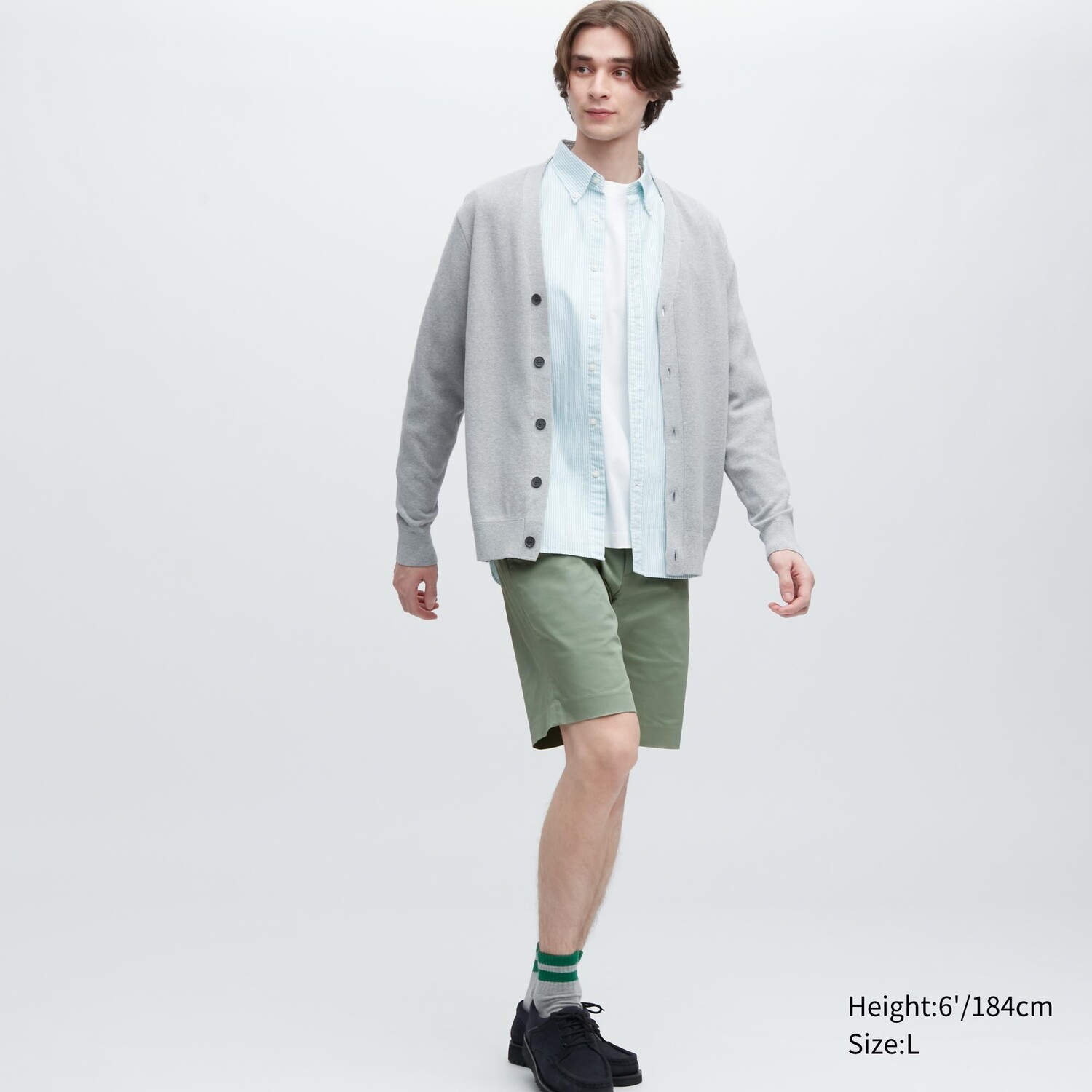 

Эластичные шорты узкого кроя Uniqlo, зеленый