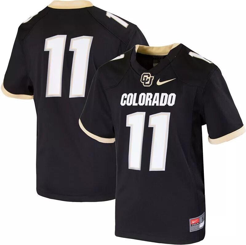 

Черная реплика футбольной майки Nike Youth Colorado Buffaloes #11