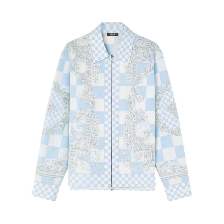 

Куртка Versace Medusa Print Poplin Jacket, синий