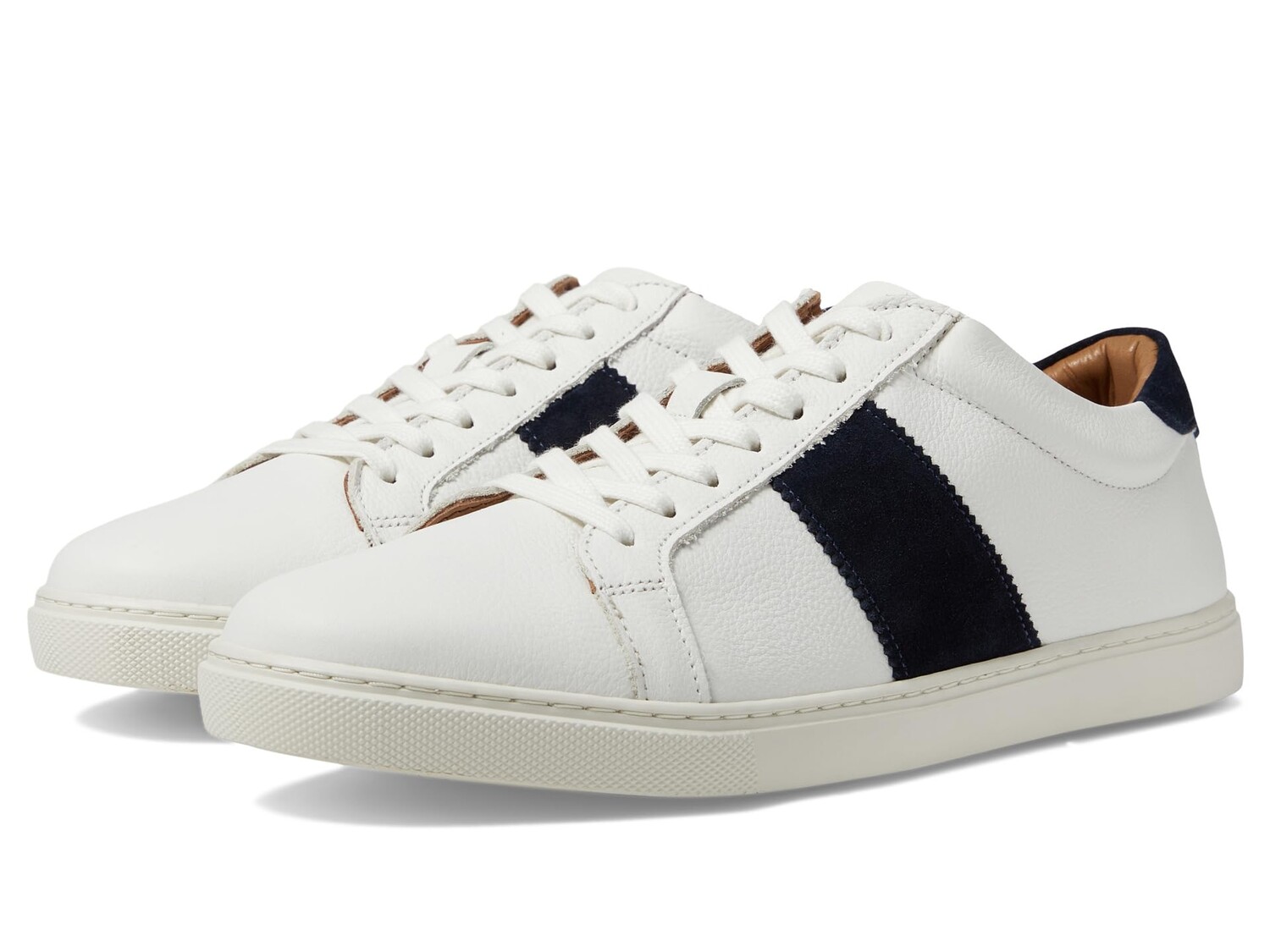 

Кроссовки Allen Edmonds Courtside Sport, белый/темно-синий