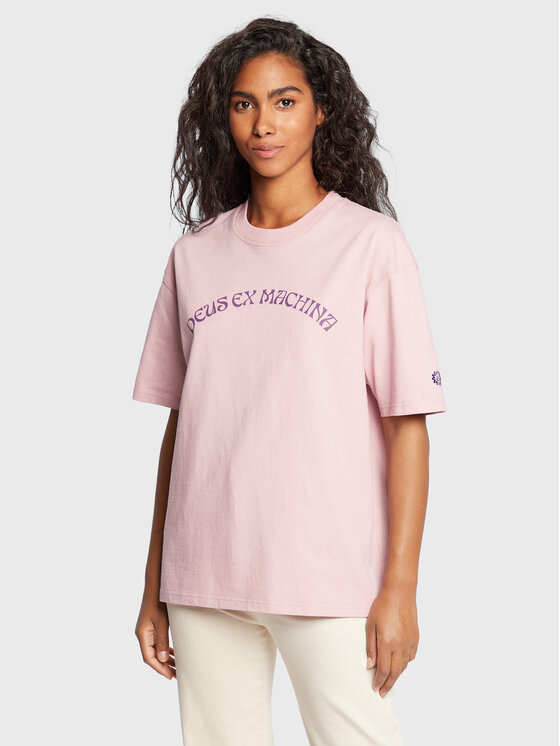Футболка оверсайз Deus Ex Machina, розовый удивительные горячие продажи футболки мужская повседневная футболка оверсайз deus ex machina essential футболка