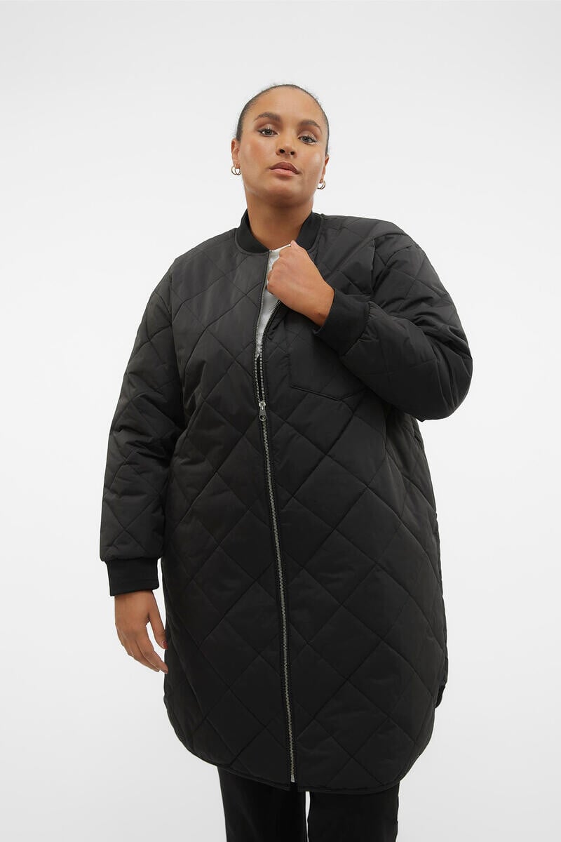 

Пальто в стиле Husky Curve Vero Moda Curve, черный