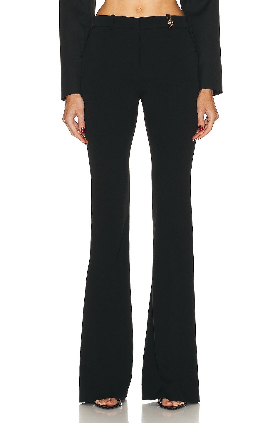 

Брюки Versace Stretch Wide Leg, черный