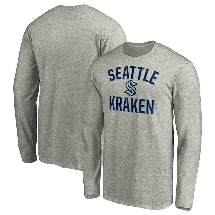 

Футболка с длинным рукавом Fanatics Branded Seattle Kraken, серый