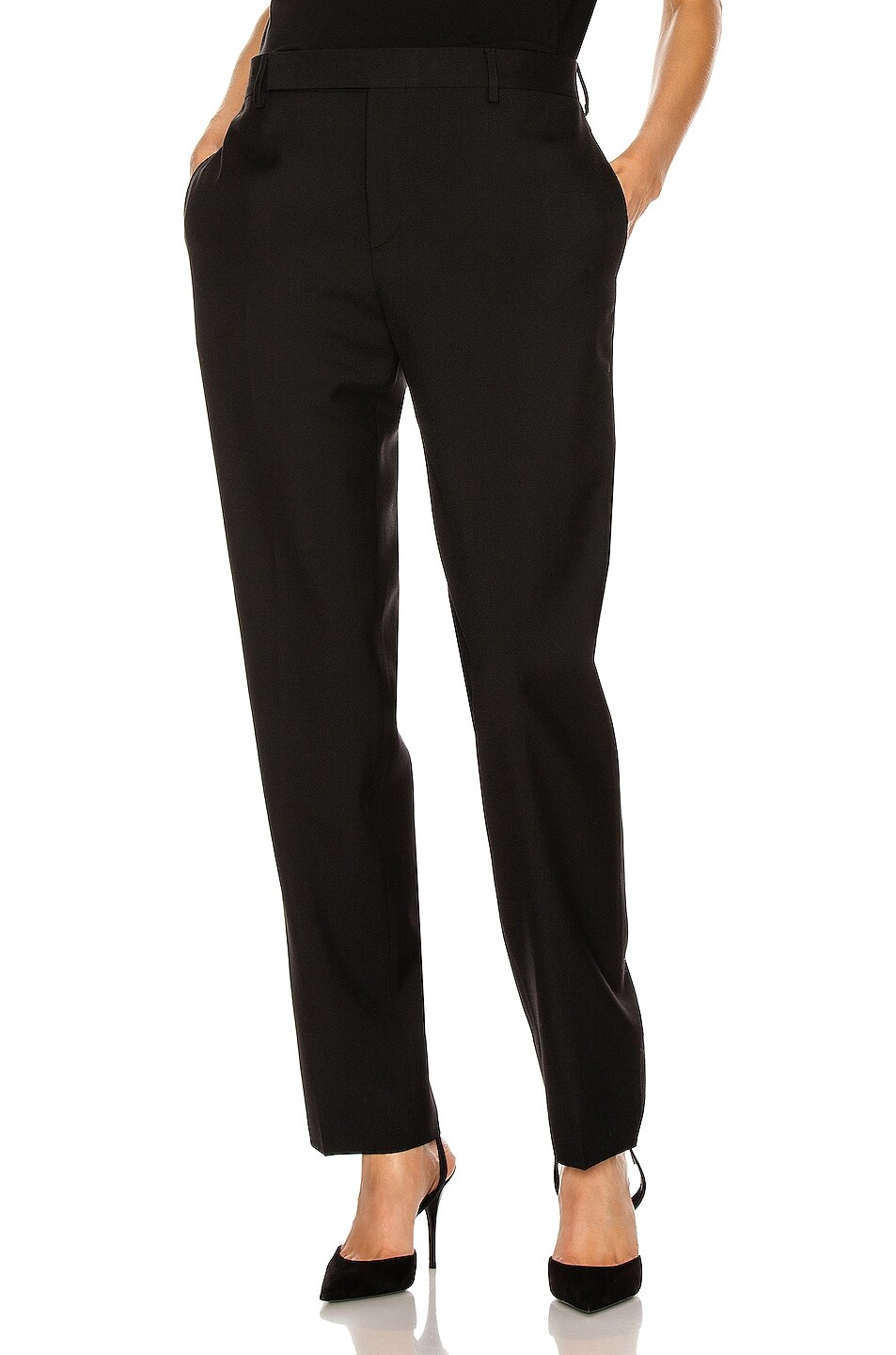 

Брюки Saint Laurent Classic Trouser Relaxed, черный