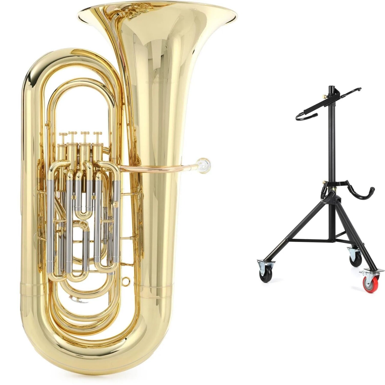 

Новая туба и подставка Yamaha YBB-321 BBb Intermediate — лак