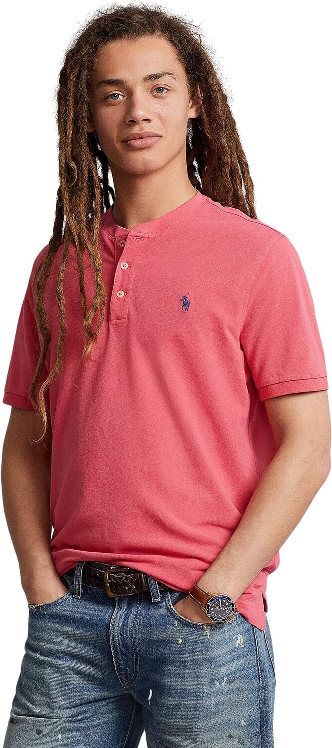 

Сетка Хенли в полулегком весе Polo Ralph Lauren, цвет Red Sky