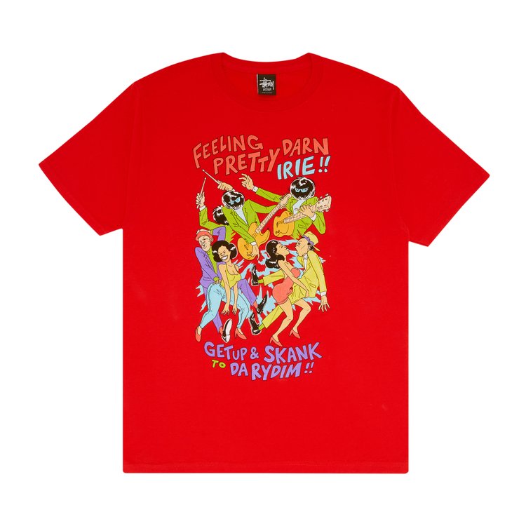 

Футболка Stussy Darn Irie 'Brite Red', красный