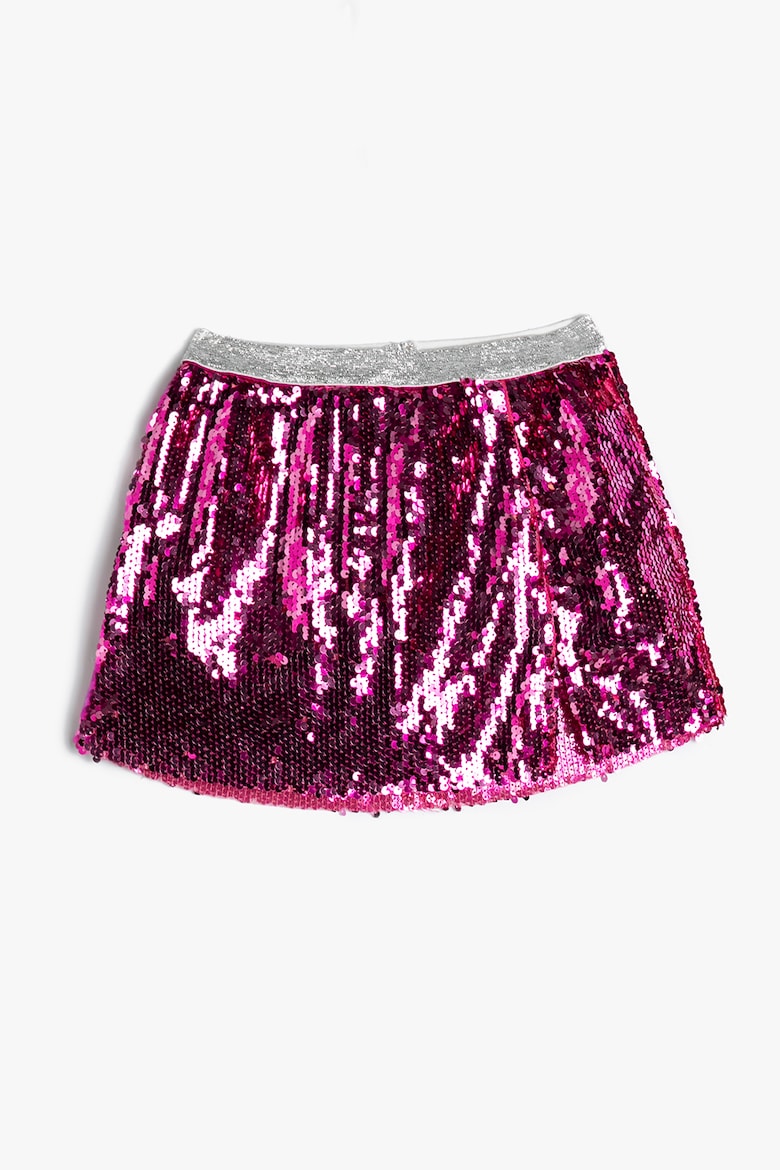 Короткая юбка с пайетками Koton, розовый короткая юбка с пайетками zara белый