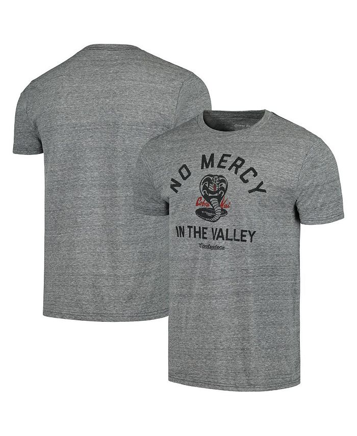 

Мужская футболка Heather Grey Cobra Kai No Mercy In The Valley Contenders Clothing, серый