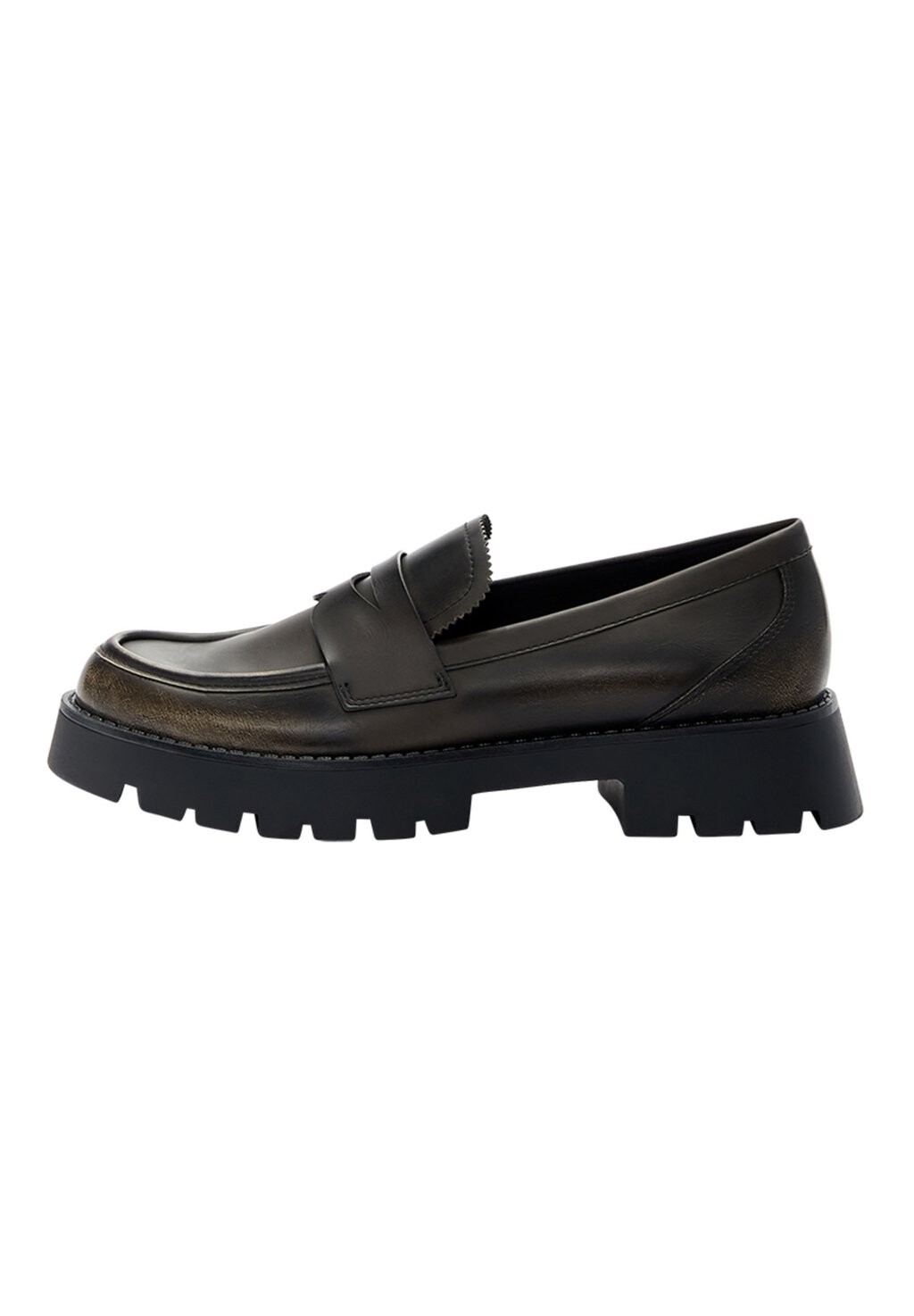 

Тапочки DISTRESSED LOAFERS PULL&BEAR, цвет mottled dark brown