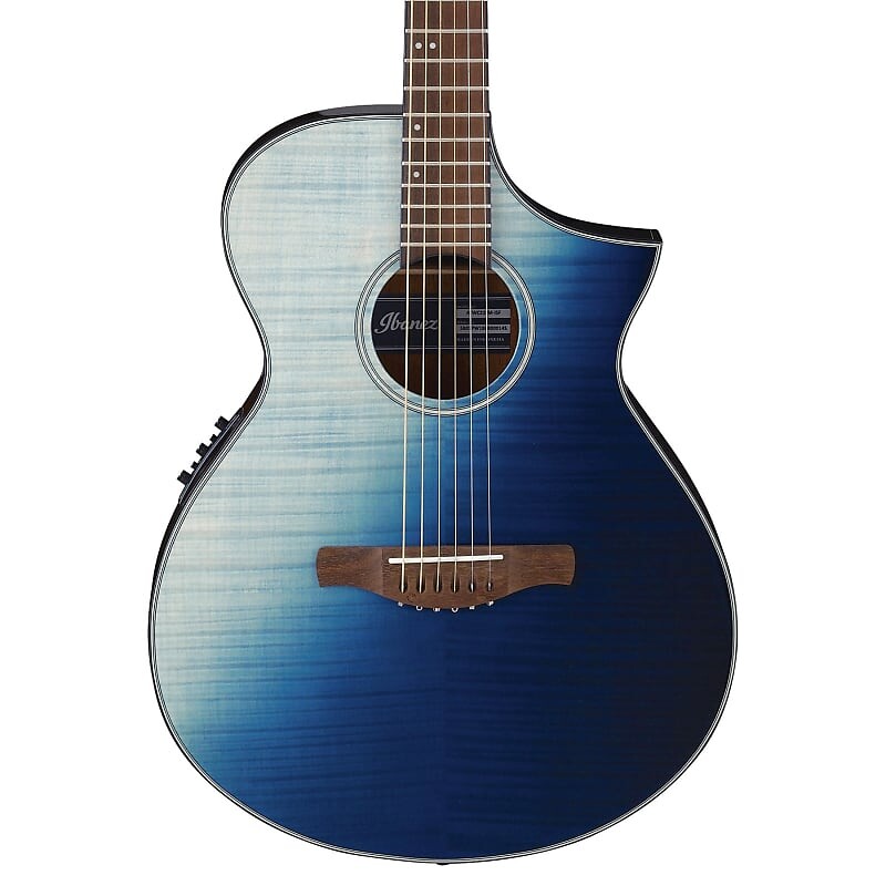 

Акустическая гитара Ibanez AEWC32FMISF Thinline Acoustic Electric Guitar in Indigo Sunset Fade