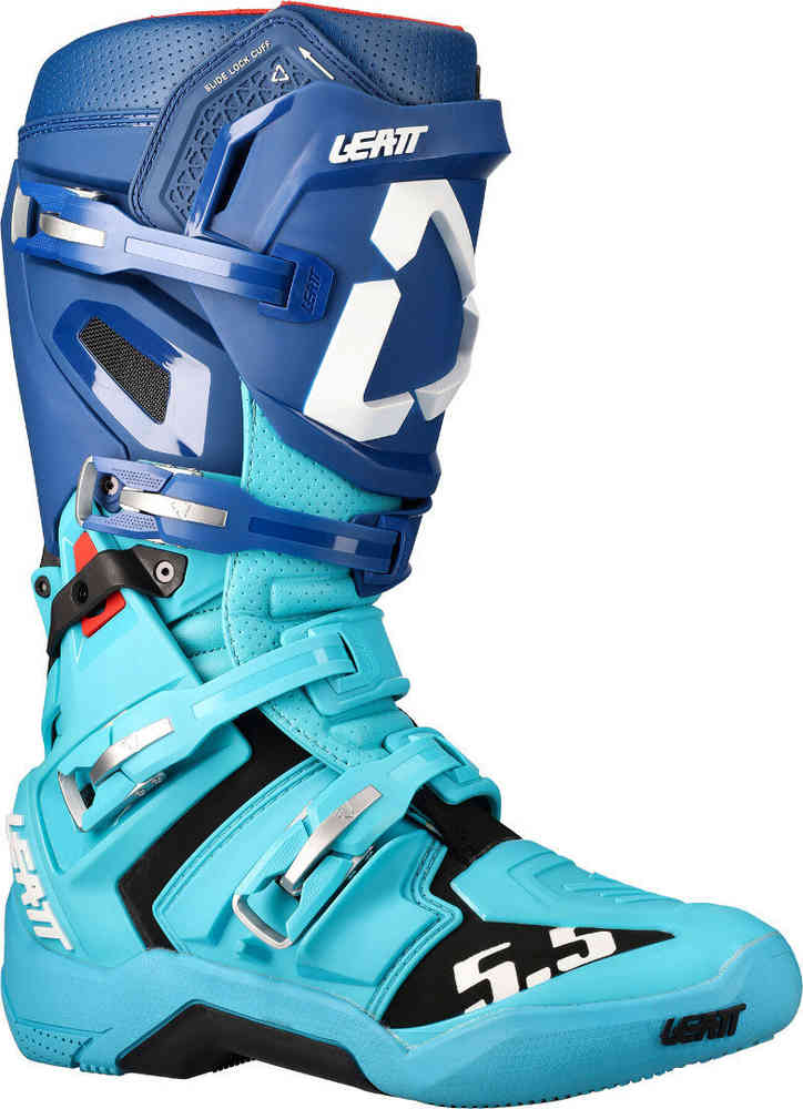 Ботинки для мотокросса GPX 5.5 FlexLock Leatt, темно-синий/светло-синий