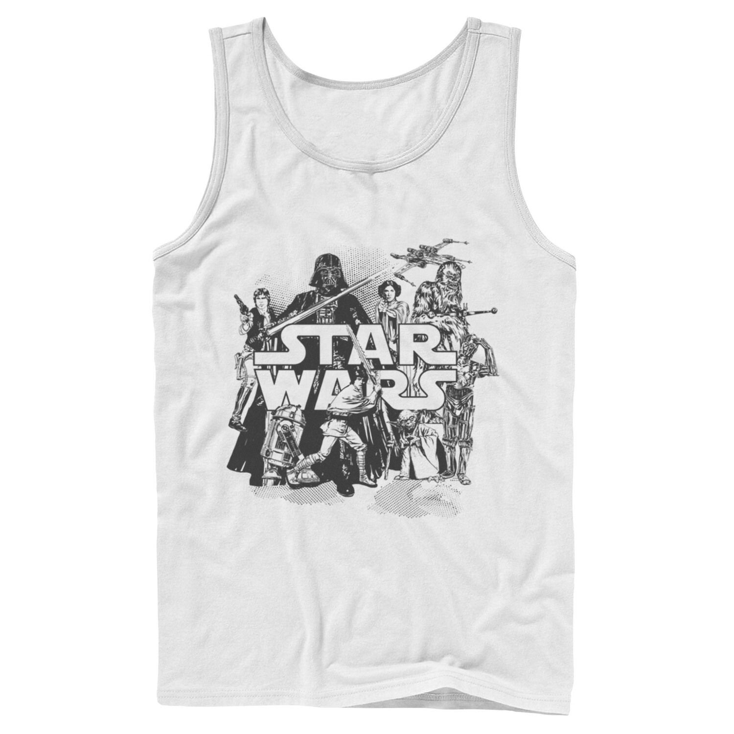 

Мужская майка с коллажем персонажей «Звездных войн» Star Wars