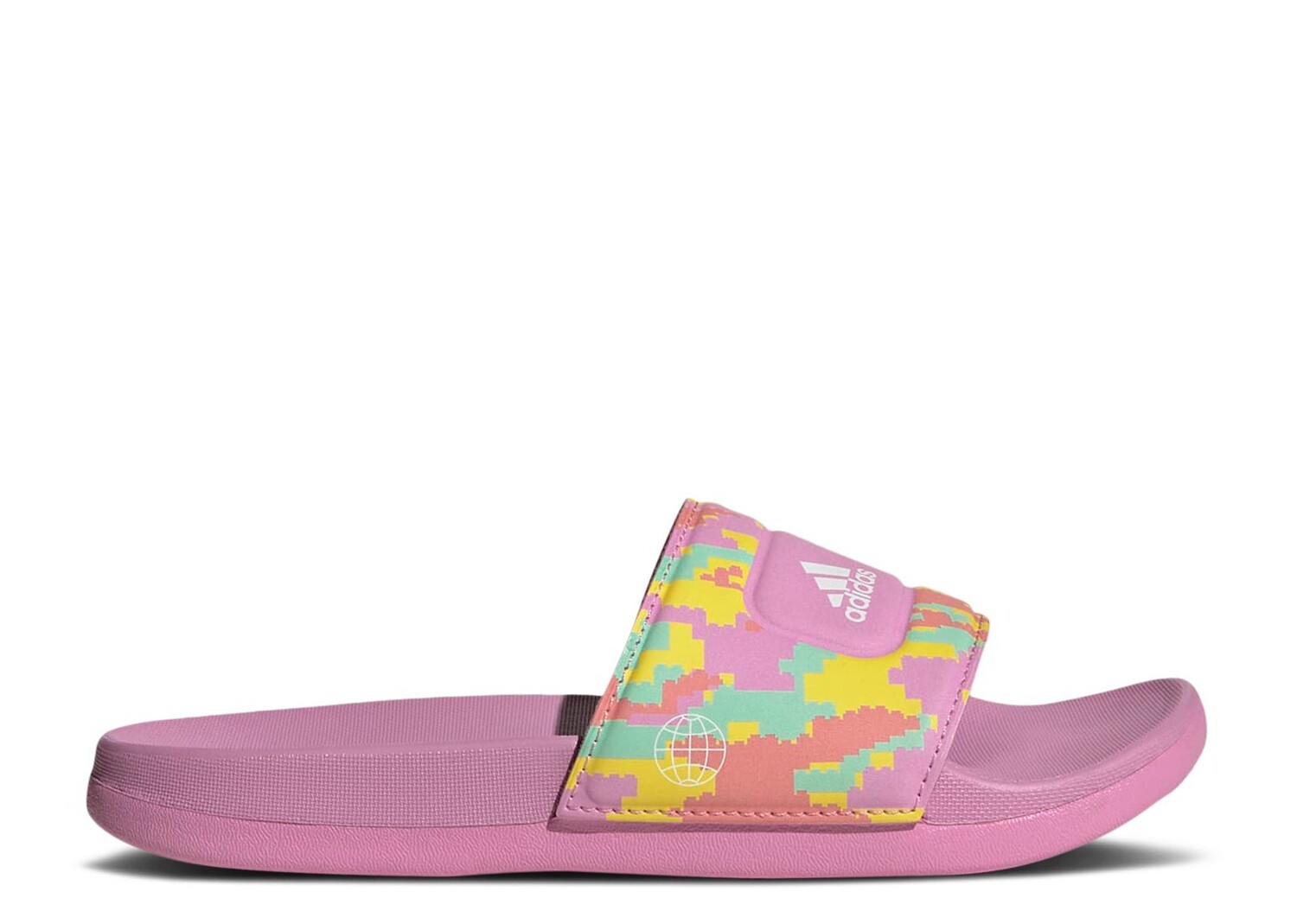 

Кроссовки adidas Lego X Adilette Slide J 'Digi Camo - Bliss Orchid', розовый