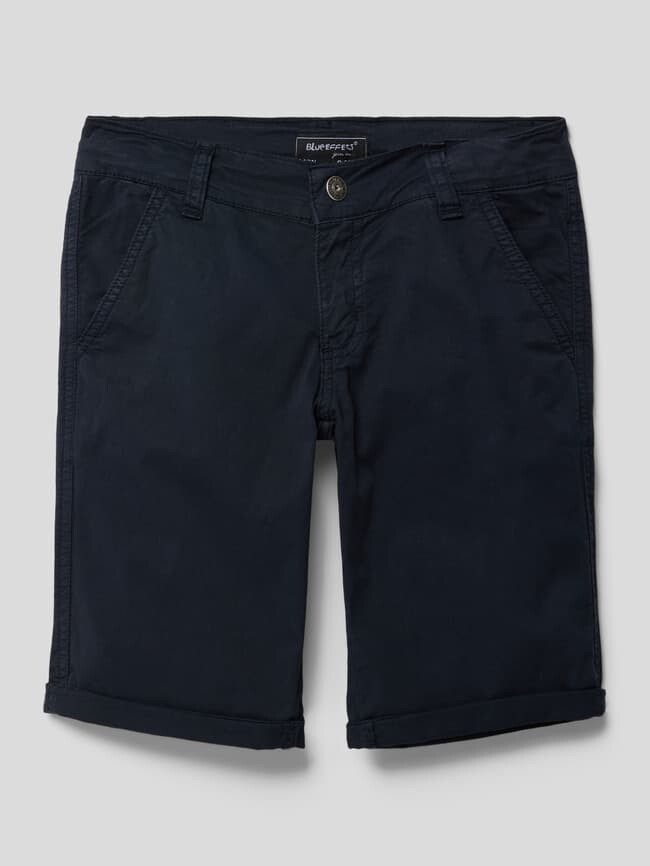 

Шорты чинос с нашивкой-лейблом Blue Effect, темно-синий