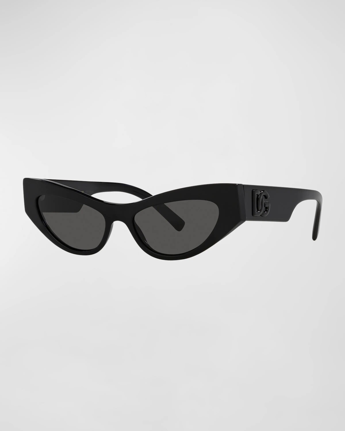 

Солнцезащитные очки «кошачий глаз» из ацетата с логотипом DG Dolce&Gabbana, цвет Black