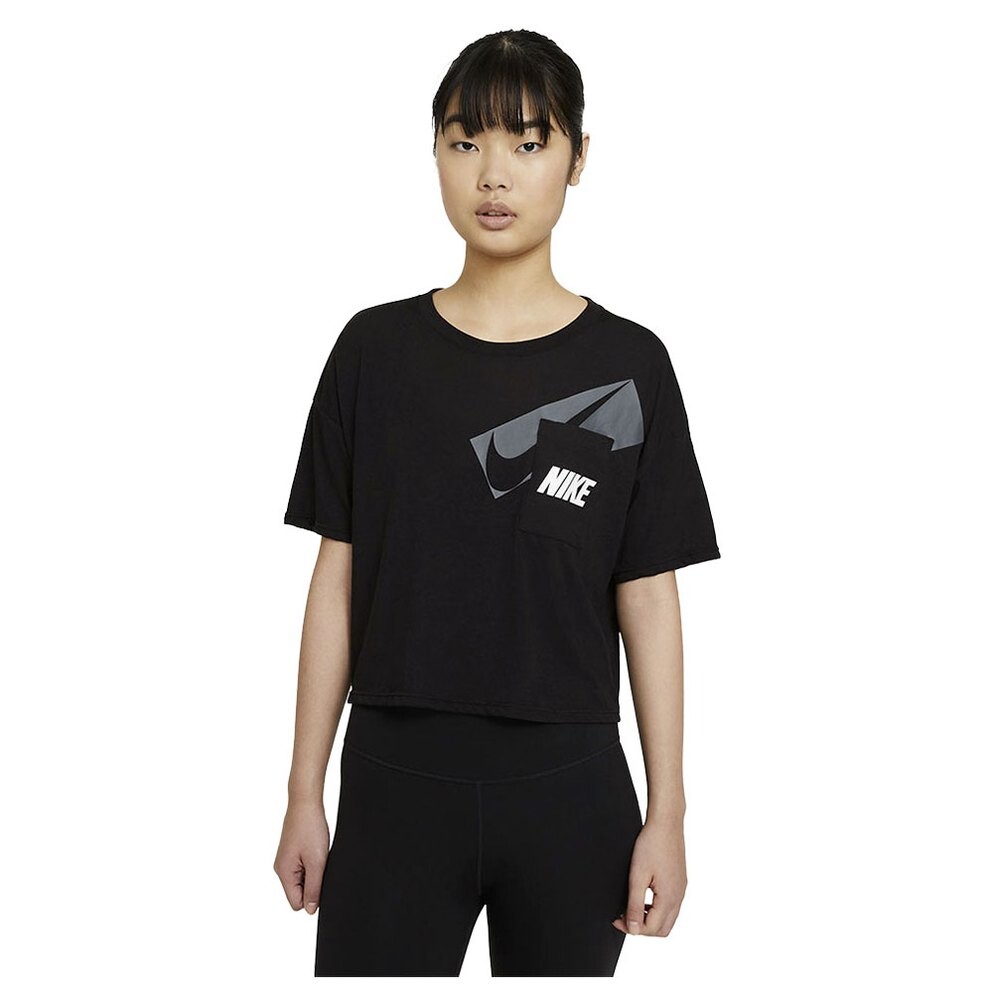 

Футболка Nike Dri-Fit Graphic Cropped, черный