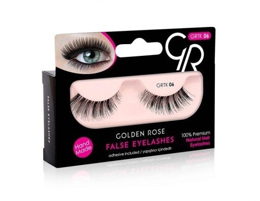 

Золотая Роза, накладные ресницы с клеем 06, Golden Rose