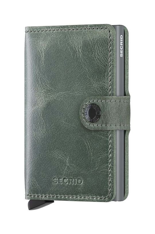 Кожаный кошелек Miniwallet Vintage Sage Secrid, зеленый