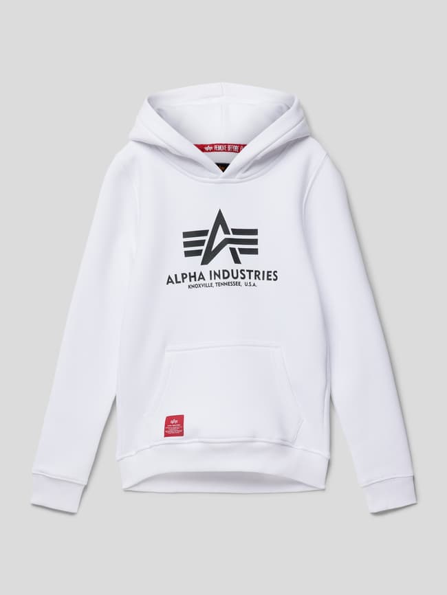 

Толстовка с лейблом, модель Basic Alpha Industries, белый