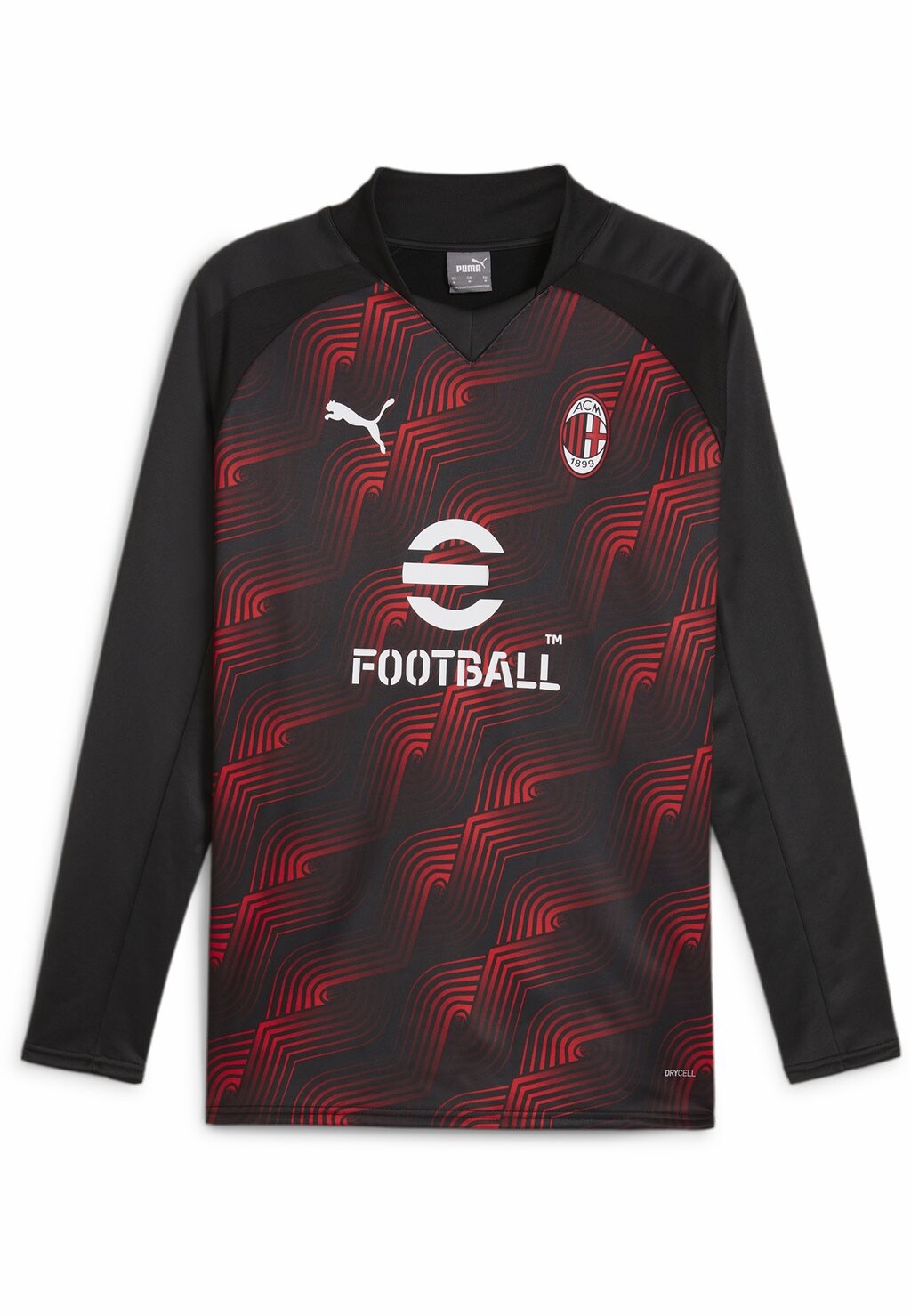 

Клубная одежда Ac Milan Prematch Puma, черная на все времена красная
