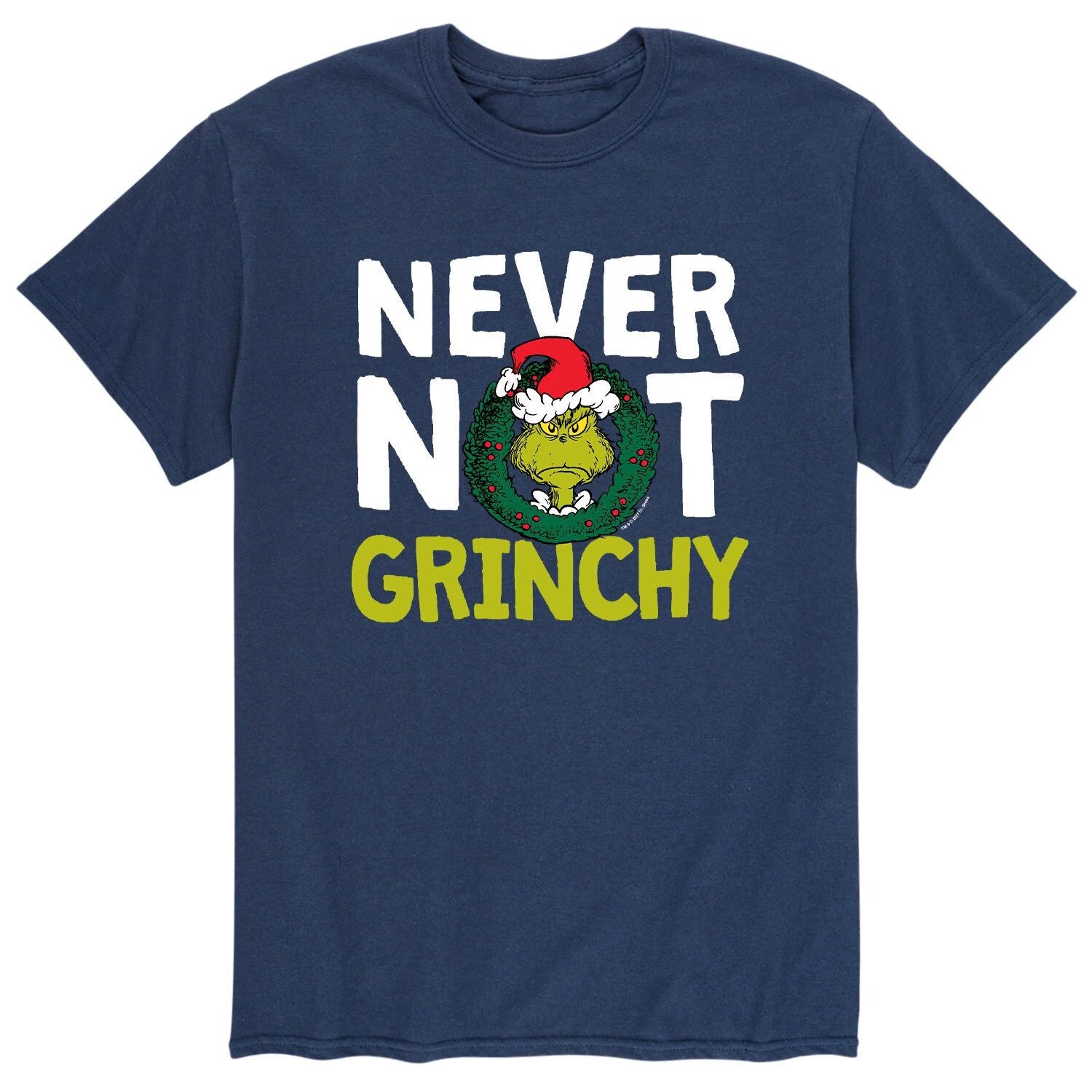 

Мужская футболка Доктор Сьюз Гринч "Never Not Grinchy" Licensed Character