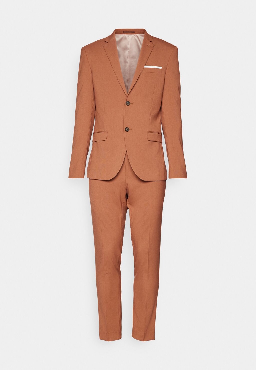 

Костюм THE FASHION SUIT NOTCH POCKET SQUARE Isaac Dewhirst, цвет dark caramel